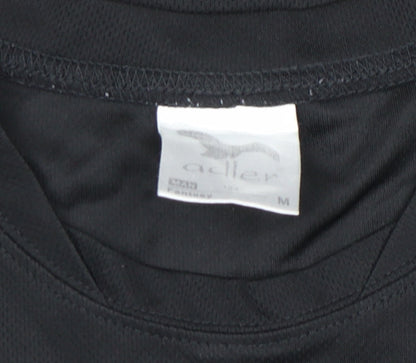 Mens UK Size M Adler Black  T-Shirt