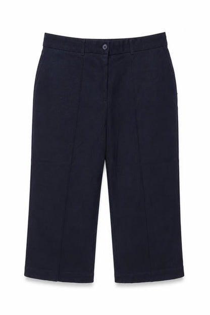Womens UK Size 10 John Lewis & Partners Slim Fit Cropped Blue Trousers