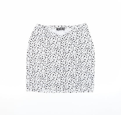Womens UK Size 8 Missguided Straight & Pencil Jersey Skirt