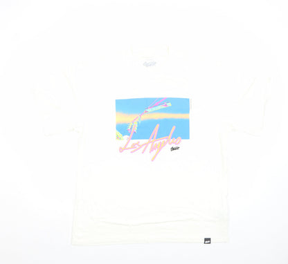 Mens UK Size M Pull&Bear White  T-Shirt