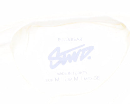 Mens UK Size M Pull&Bear White  T-Shirt