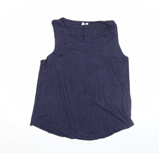 Womens UK Size L Gap Blue Basic Tank
