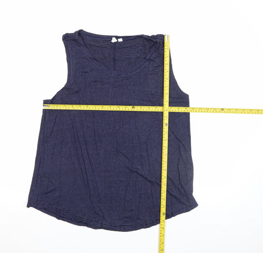 Womens UK Size L Gap Blue Basic Tank