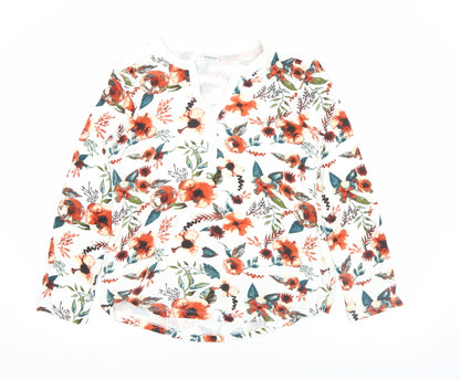 Womens UK Size S Damart Multicoloured Basic Button-Up