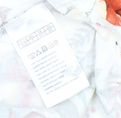 Womens UK Size S Damart Multicoloured Basic Button-Up
