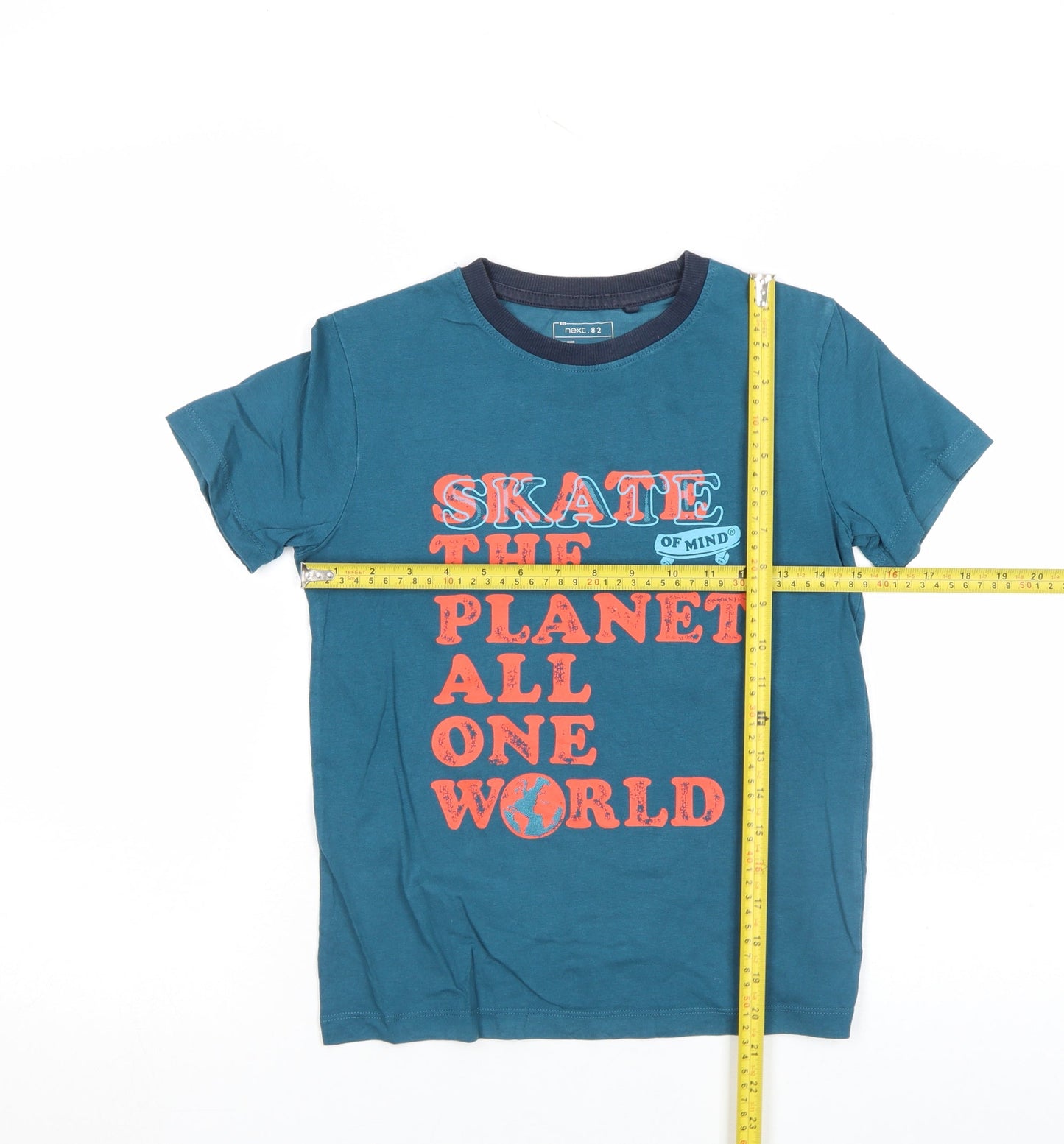 Boys UK Size 8 Years NEXT Blue Basic T-Shirt