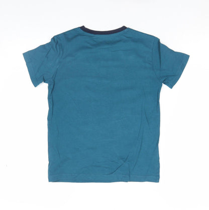 Boys UK Size 8 Years NEXT Blue Basic T-Shirt