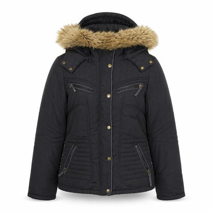 Womens UK Size S Jump & Fish Black Puffer Jacket