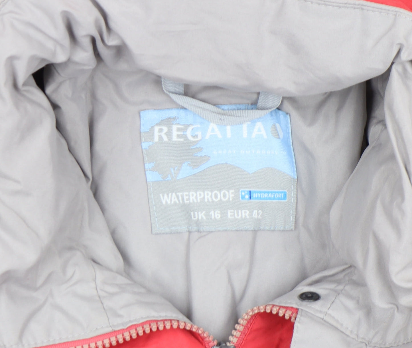 Womens UK Size 16 Regatta Red Rain Coat