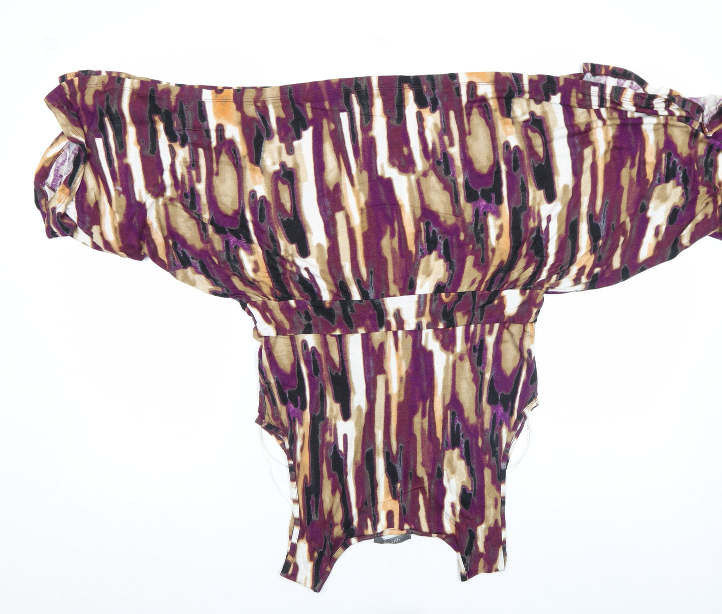 Womens UK Size 12 South Multicoloured Wrap Blouse