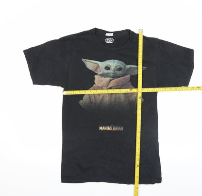 Mens UK Size M Port & Company Black  T-Shirt