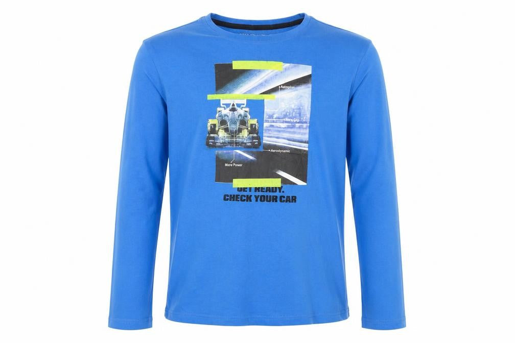 Boys UK Size 158 Wolfwear Blue Basic T-Shirt
