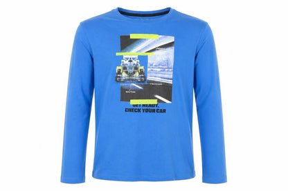 Boys UK Size 158 Wolfwear Blue Basic T-Shirt