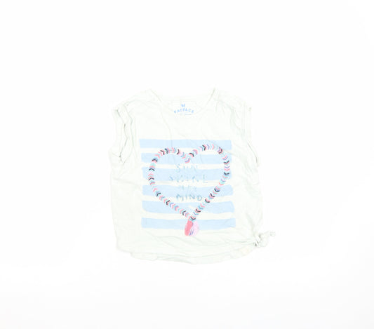 Girls UK Size 8-9 Years FatFace White Basic T-Shirt