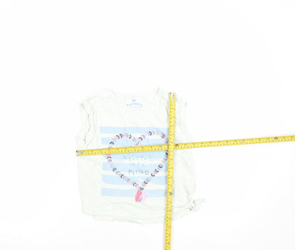 Girls UK Size 8-9 Years FatFace White Basic T-Shirt