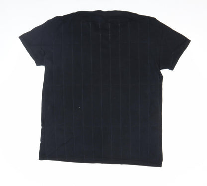 Mens UK Size M Gildan Black  T-Shirt