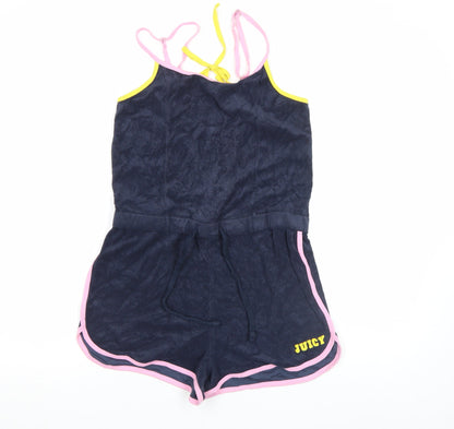 Womens UK Size M Juicy Couture One-Piece Blue Playsuit