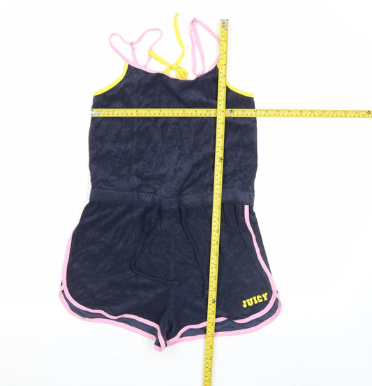 Womens UK Size M Juicy Couture One-Piece Blue Playsuit
