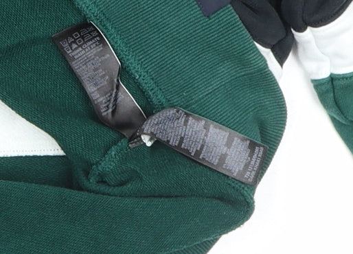 Mens UK Size M Marks and Spencer Green 1/2 Zip Sweatshirt