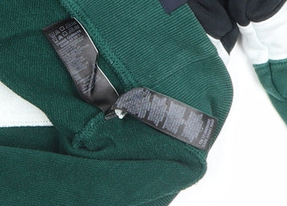 Mens UK Size M Marks and Spencer Green 1/2 Zip Sweatshirt