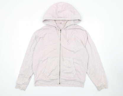 Womens UK Size L Levi's Pink Full Zip Hoodie
