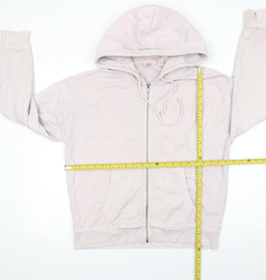 Womens UK Size L Levi's Pink Full Zip Hoodie