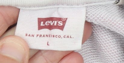 Womens UK Size L Levi's Pink Full Zip Hoodie