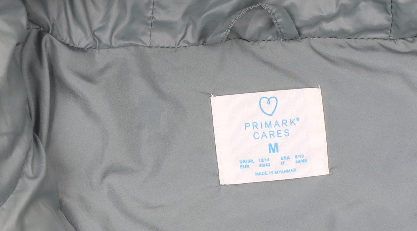 Womens UK Size 12/14 Primark Grey Puffer Jacket