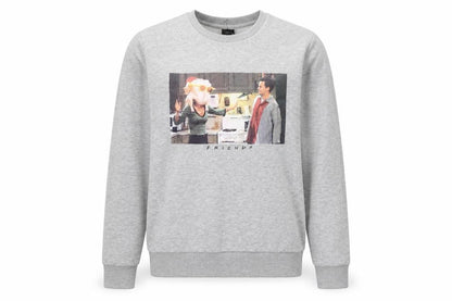 Womens UK Size S Friends The TV Series Grey Pullover Sweatshirt