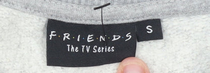 Womens UK Size S Friends The TV Series Grey Pullover Sweatshirt