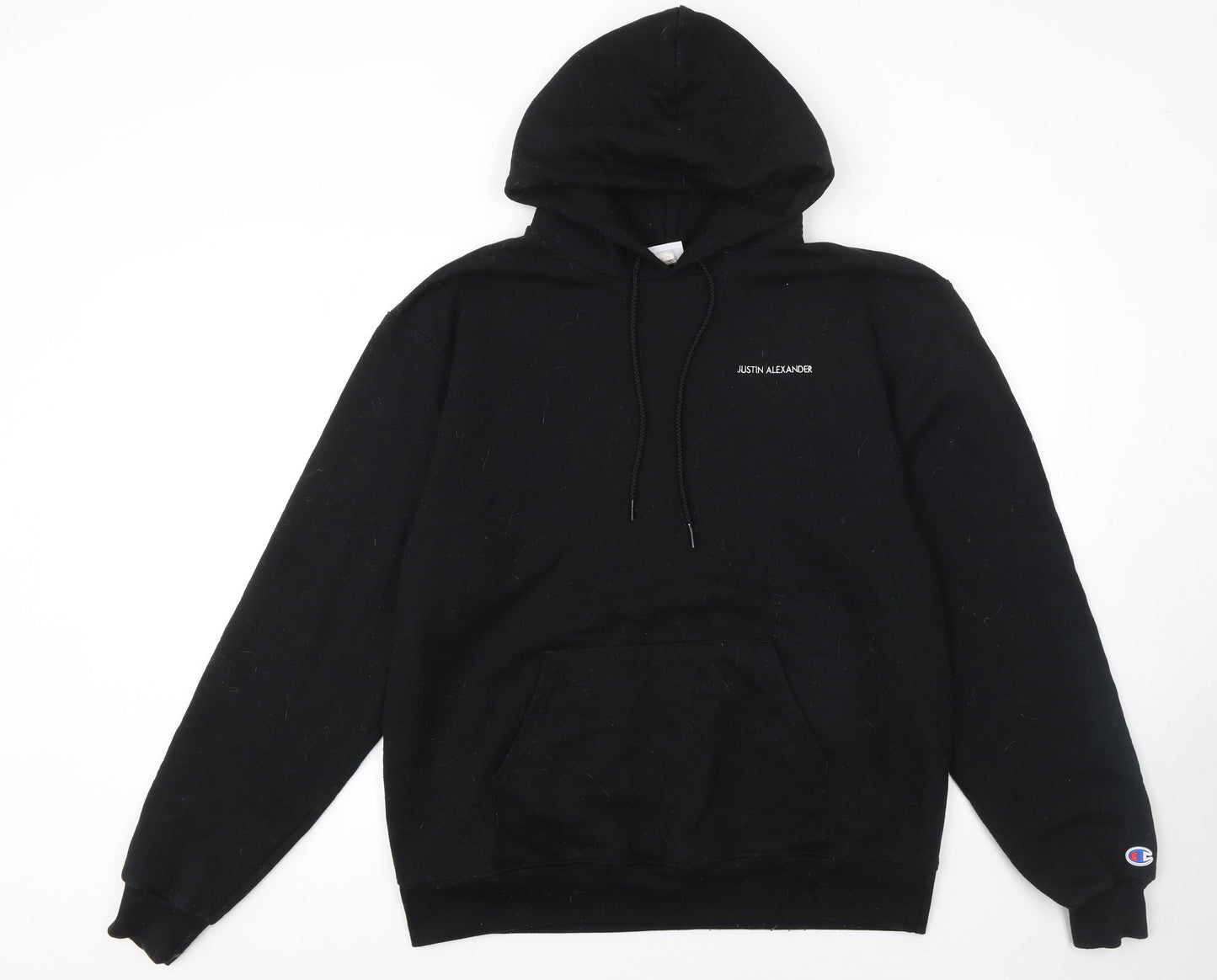 Mens UK Size L Champion Black Pullover Hoodie