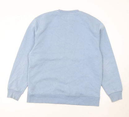 Mens UK Size M Topman Blue Pullover Sweatshirt