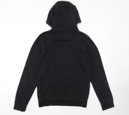 Mens UK Size S Saint + Sinner Black Pullover Hoodie