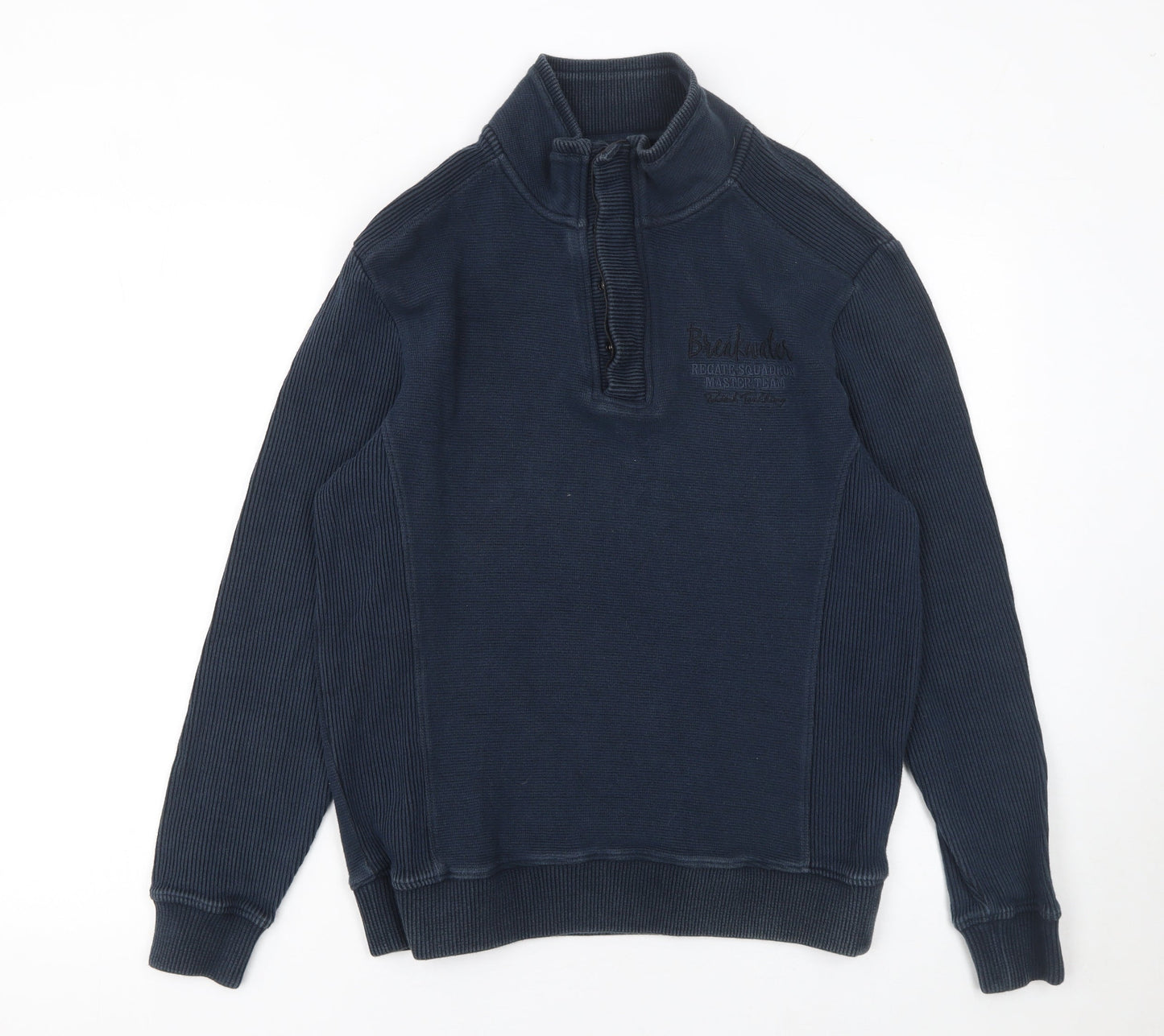 Mens UK Size M Armand Thiery Blue Full Zip Jumper