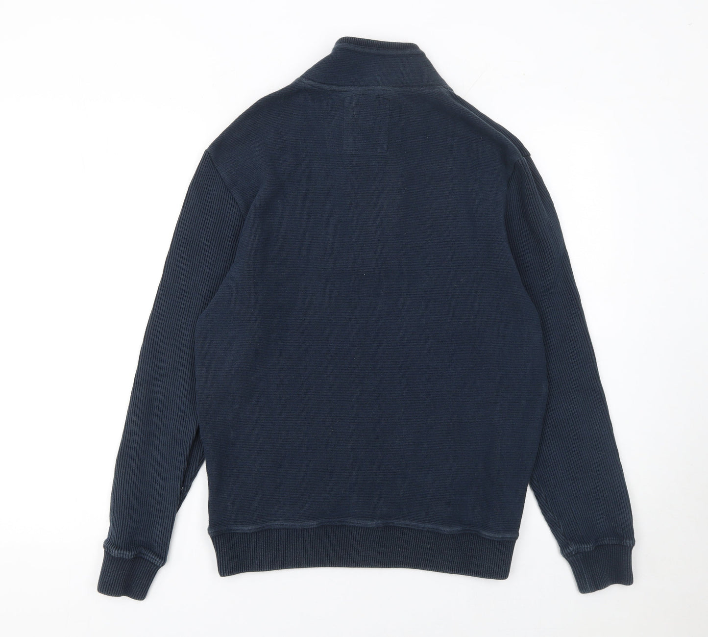 Mens UK Size M Armand Thiery Blue Full Zip Jumper