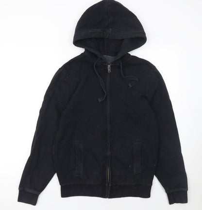Mens UK Size S Jack Wills Black Full Zip Hoodie