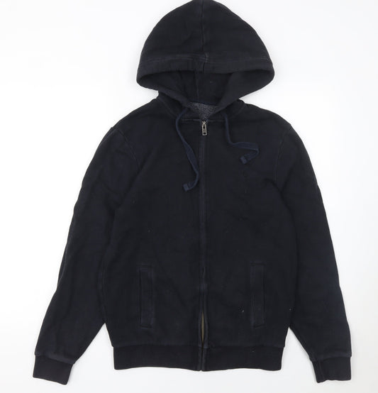 Mens UK Size S Jack Wills Black Full Zip Hoodie