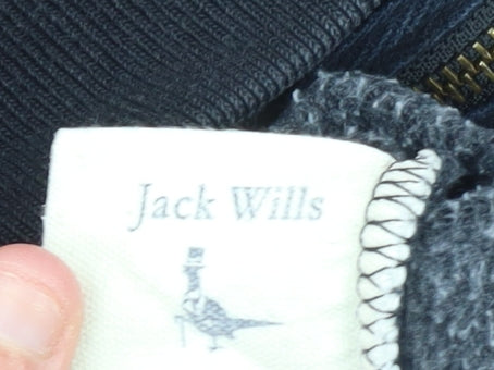 Mens UK Size S Jack Wills Black Full Zip Hoodie
