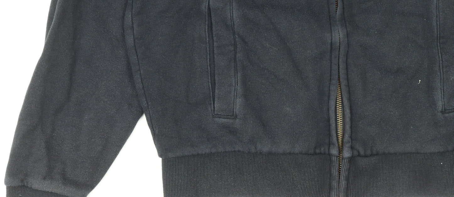 Mens UK Size S Jack Wills Black Full Zip Hoodie