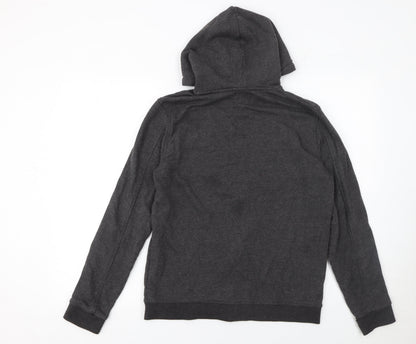 Mens UK Size L GUESS Grey Full Zip Hoodie