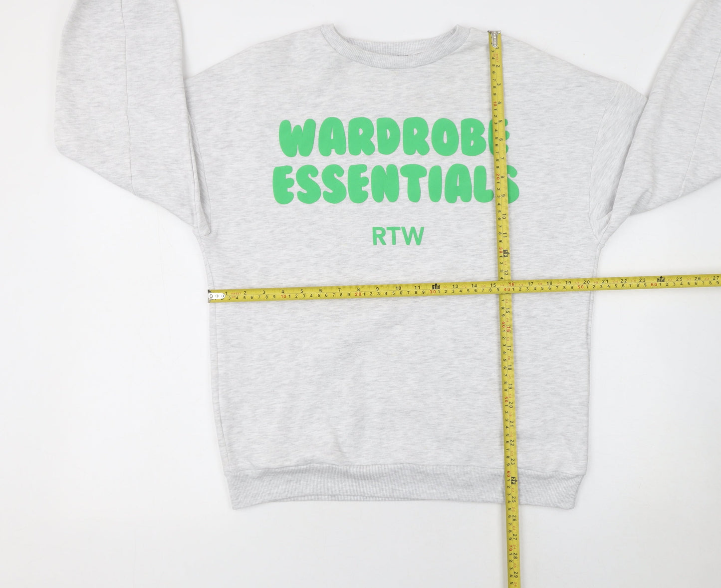 Womens UK Size L Boohoo Grey Pullover Sweatshirt