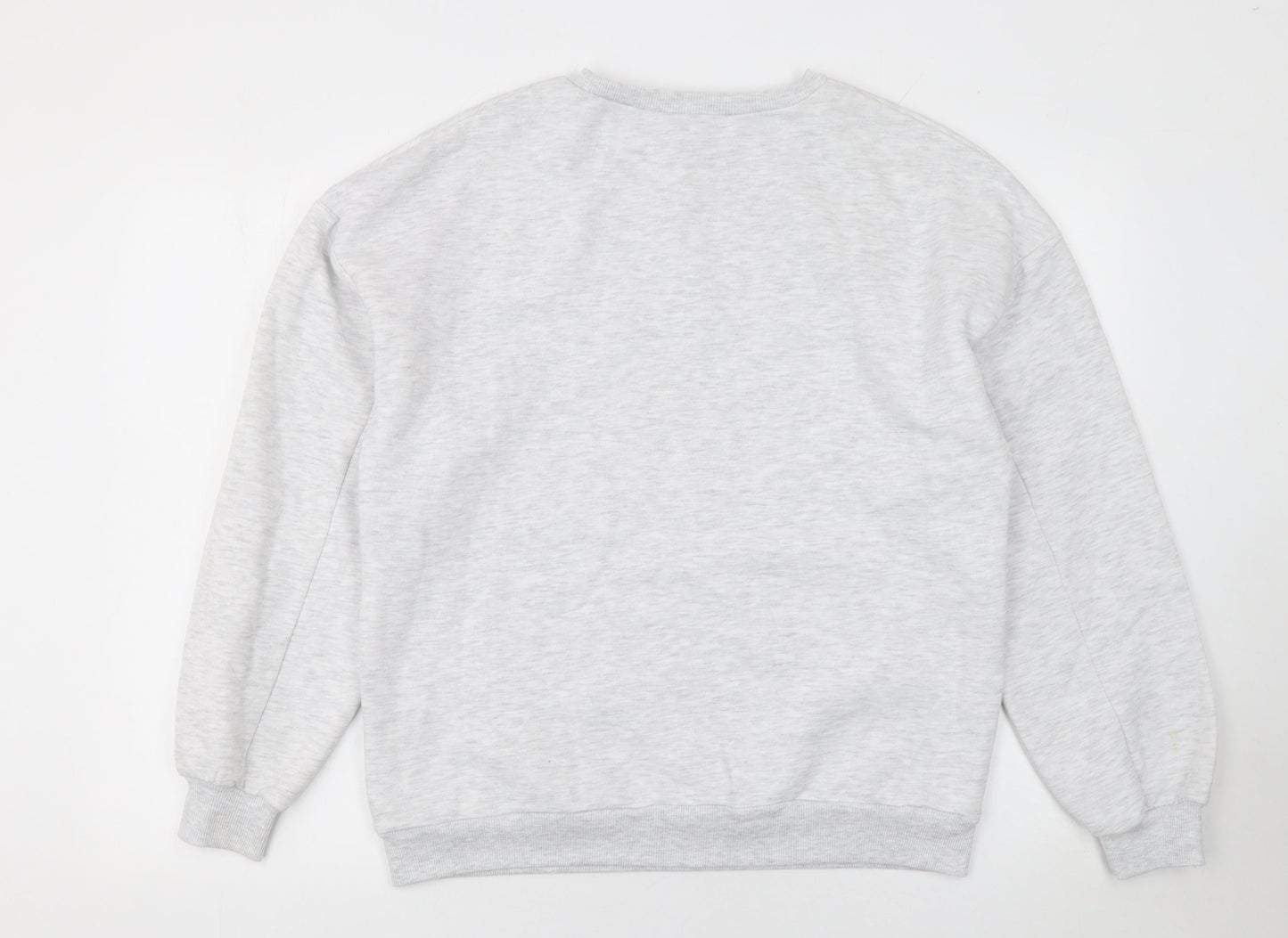 Womens UK Size L Boohoo Grey Pullover Sweatshirt