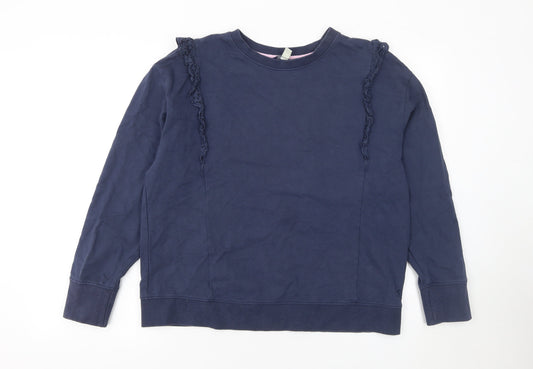 Womens UK Size 14 Joules Blue Pullover Sweatshirt