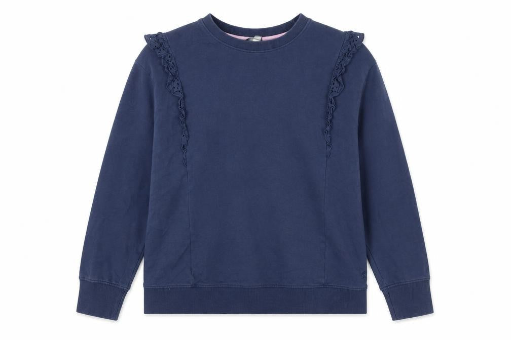 Womens UK Size 14 Joules Blue Pullover Sweatshirt
