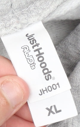 Womens UK Size XL Just Hoods AWDis Grey Pullover Hoodie