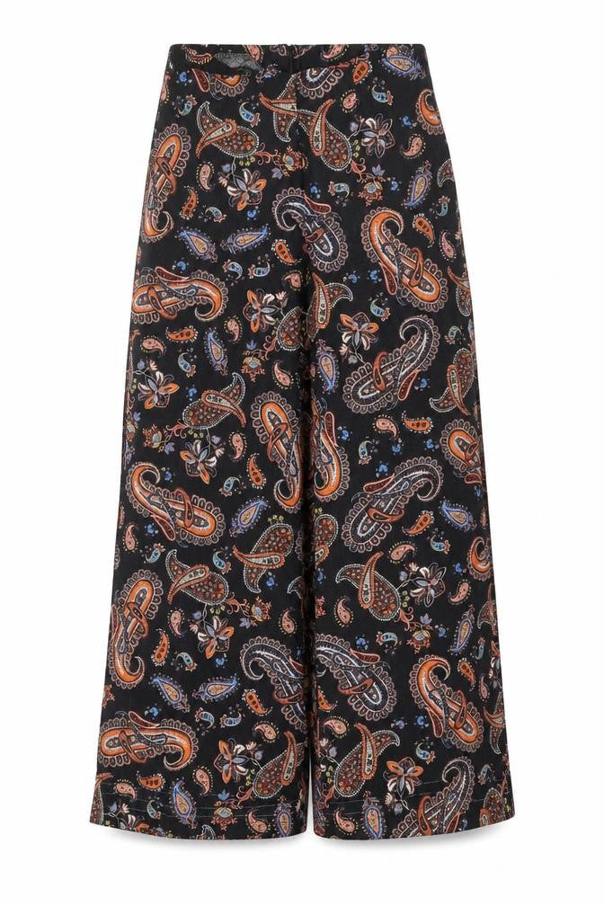 Womens UK Size 10 HI by Henry Holland Relaxed Fit Wide-Leg Black Trousers