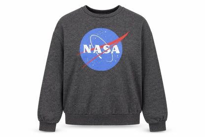 Womens UK Size 2XS NASA Grey Pullover Sweatshirt