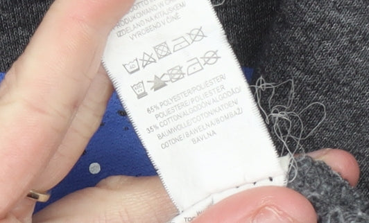 Womens UK Size 2XS NASA Grey Pullover Sweatshirt