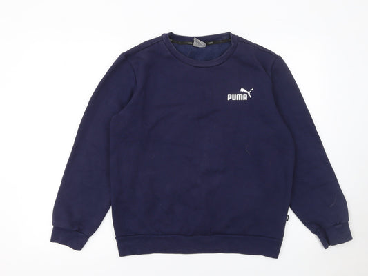Mens UK Size S PUMA Blue Pullover Sweatshirt