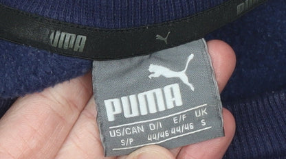 Mens UK Size S PUMA Blue Pullover Sweatshirt